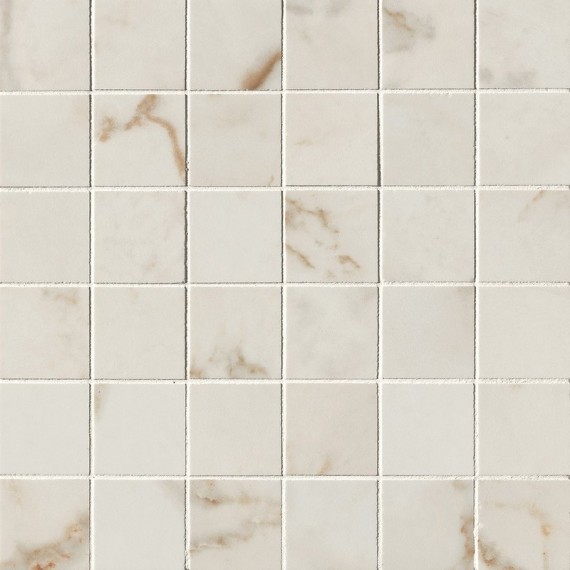 Мозаика fQJ5 Мозаика Roma Gold Calacatta Delicato Gres Macromosaico 30x30
