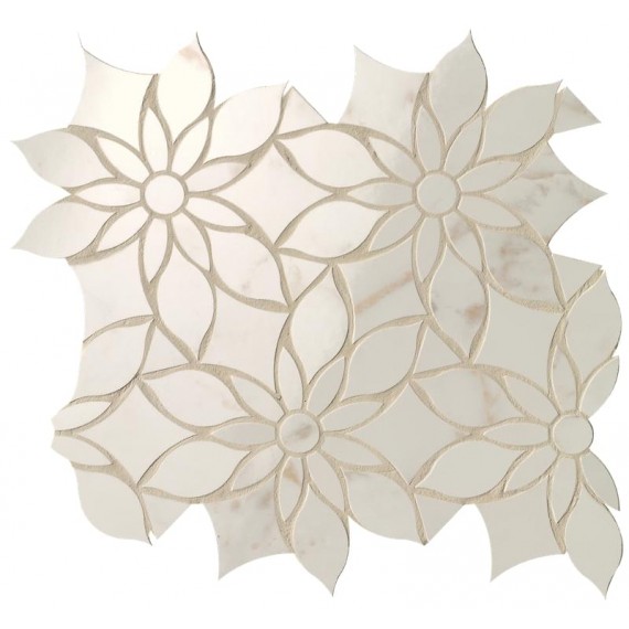 Мозаика fQKW Мозаика Calacatta Delicato Daisy Mosaico 29x31.9