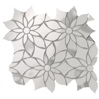 fQKX Мозаика Carrara Superiore Daisy Mosaico 29x31.9