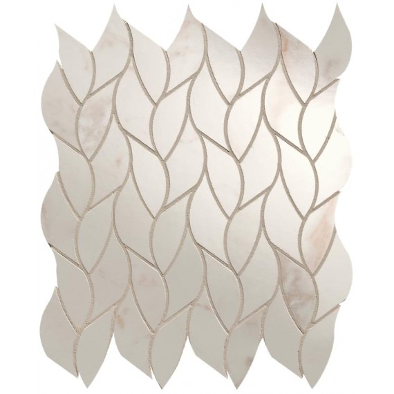 Мозаика fQMP Мозаика Calacatta Delicato Leaves Mosaico 25.9x30.9