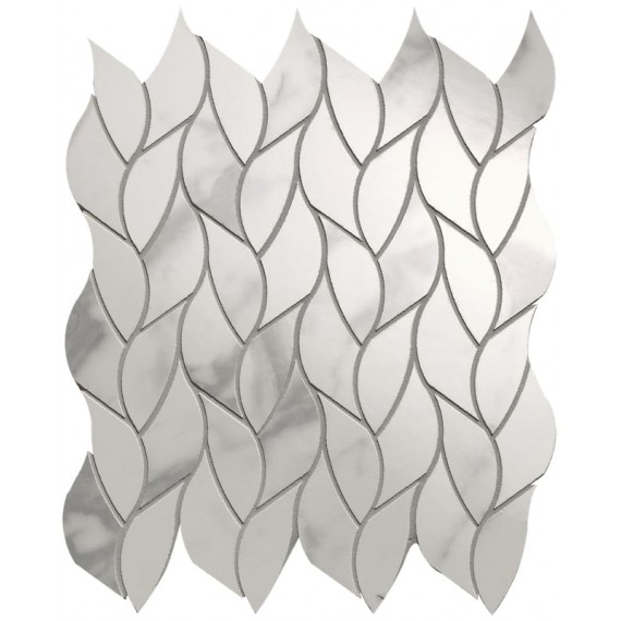 Мозаика fQMR Мозаика Carrara Superiore Leaves Mosaico 25.9x30.9