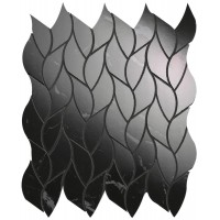fQMS Мозаика Nero Elegante Leaves Mosaico 25.9x30.9