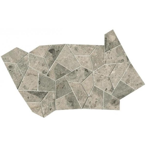 Мозаика fQNM Nativa Grey Fly Mosaico Satin 25x41.5