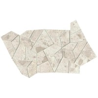 fQNO Nativa White Fly Mosaico Satin 25x41.5