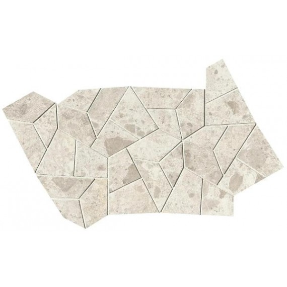 Мозаика fQNO Nativa White Fly Mosaico Satin 25x41.5