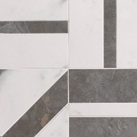 fRDM Мозаика Carrara / Pietra Grey Deco Mosaico 30x30