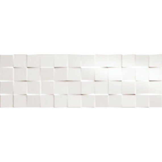 Керамическая плитка fREP Плитка Lumina Square White Gloss 25x75