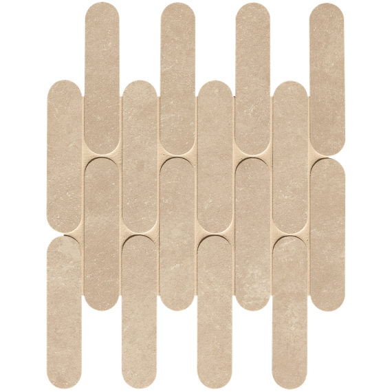 Мозаика fRM7 Мозаика Nobu Beige Curve Mosaico Matt 29x29,5