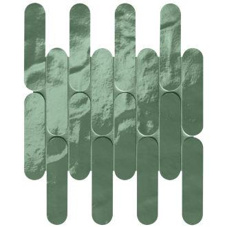 fRN0 Мозаика Glim Salvia Curve Mosaico Brillante 29x29,5