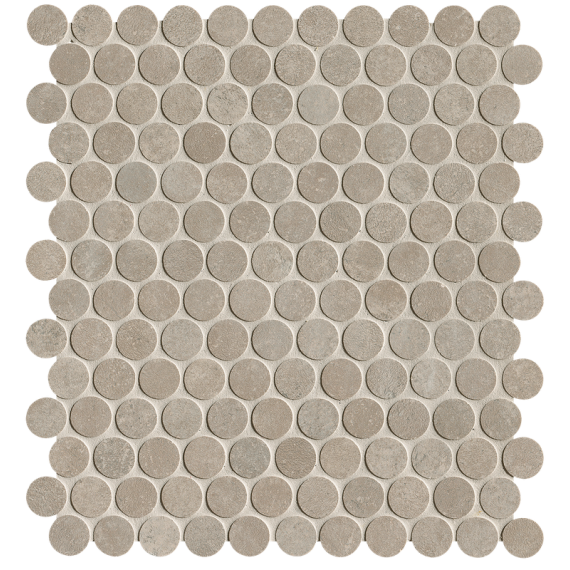 Мозаика fRNL Мозаика Nobu Grey Gres Round Mosaico Matt 29,5x32,5