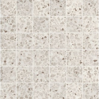 fRO4 Мозаика Glim Gemme Bianco Macromosaico Matt 30x30
