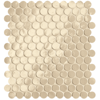 fROG Мозаика Glim Beige Round Mosaico Brillante 29,5x32,5