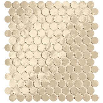 fROG Мозаика Glim Beige Round Mosaico Brillante 29,5x32,5