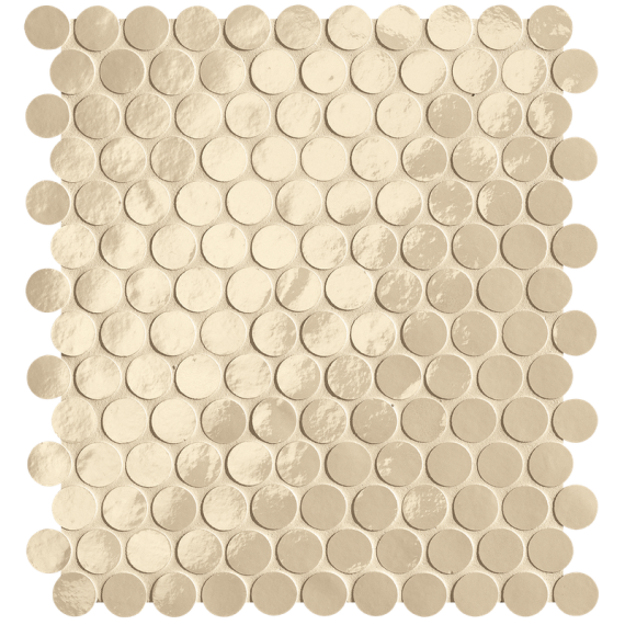 Мозаика fROG Мозаика Glim Beige Round Mosaico Brillante 29,5x32,5
