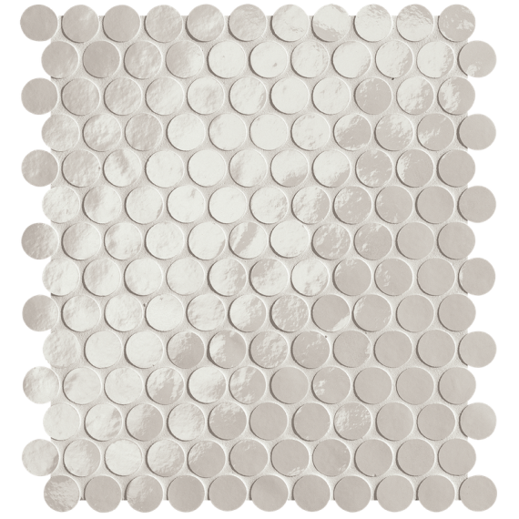 Мозаика fROI Мозаика Glim Ghiaccio Round Mosaico Brillante 29,5x32,5