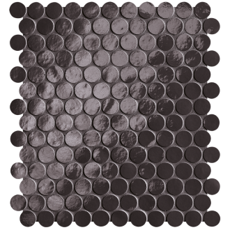 fROK Мозаика Glim Lavagna Round Mosaico Brillante 29,5x32,5