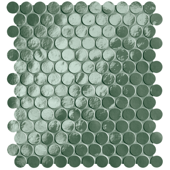 Мозаика fROO Мозаика Glim Salvia Round Mosaico Brillante 29,5x32,5