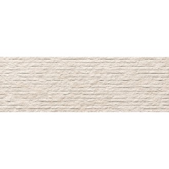fRU3 Плитка Nobu Row White Matt RT 25x75