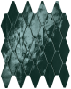 fRXD Мозаика Glim Petrolio Rombi Mosaico Brillante 31x35,5