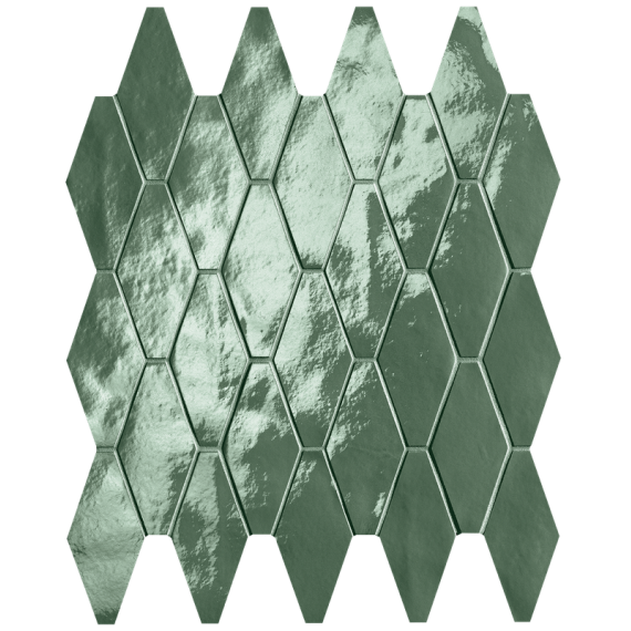 Мозаика fRXF Мозаика Glim Salvia Rombi Mosaico Brillante 31x35,5