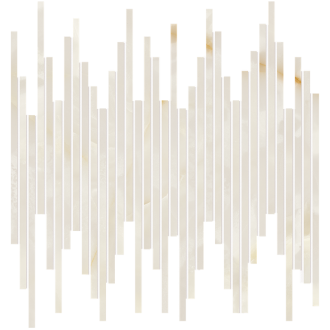 fRZ0 Мозаика Gemme Bianco Tratti Mosaico Brillante 30x30