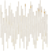 fRZ0 Мозаика Gemme Bianco Tratti Mosaico Brillante 30x30