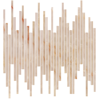 fRZ3 Мозаика Gemme Rosa Tratti Mosaico Brillante 30x30