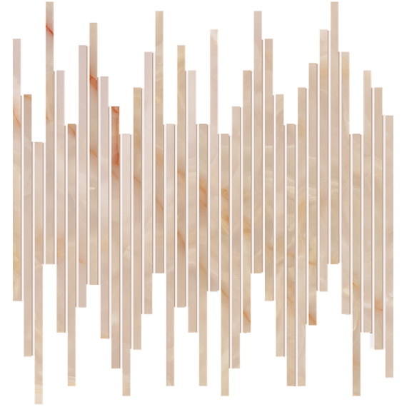 Мозаика fRZ3 Мозаика Gemme Rosa Tratti Mosaico Brillante 30x30