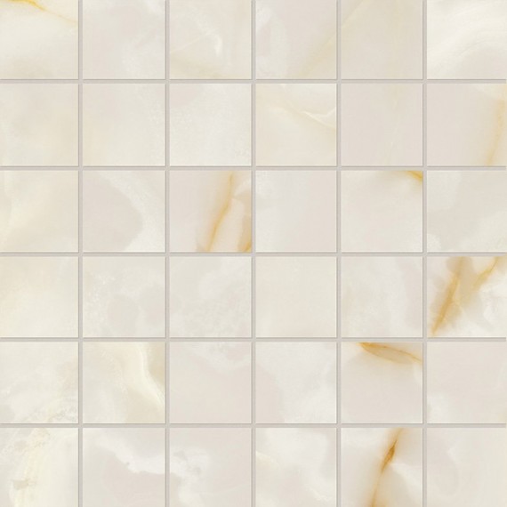 Мозаика fRZV Мозаика Gemme Bianco Macromosaico Brillante 30x30