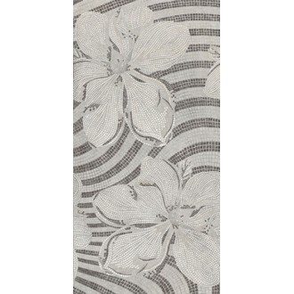 Gems Decor Flower Silver 60x120 Lapp/Rett 60x120 