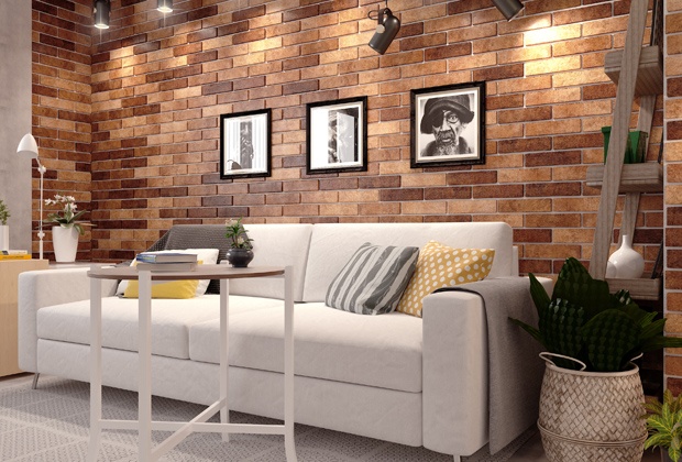 Brick Style Golden Tile