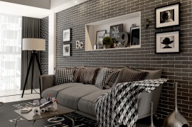 Brick Style Golden Tile