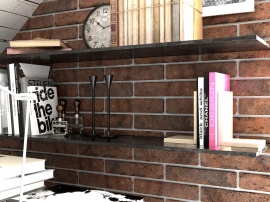 Brick Style Golden Tile