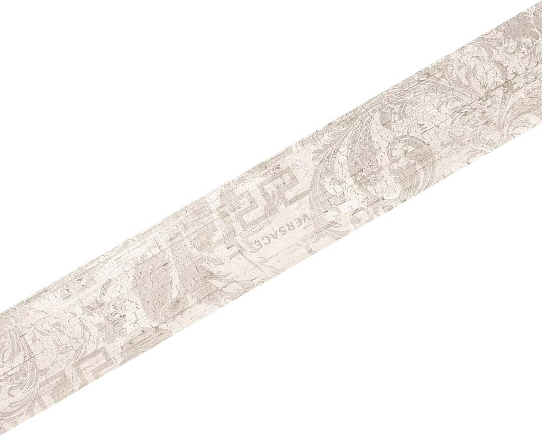 Керамогранит 263242 Inserto decoro Chevron White 7,63x45