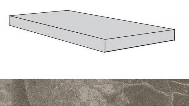 Керамогранит 620070001733 Allure Grey Beauty Scalino Angolare Dx/Аллюр Грей Бьюти 33X120