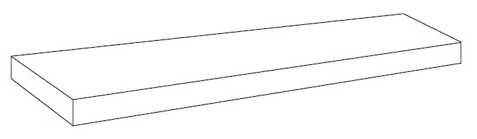 Ступени 620070002408 Forte dei Marmi Panda White Scalino Angolare SX 33x160