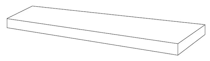 Ступени 620070002427 Forte dei Marmi Elegant Black Scalino Angolare DX 33x80