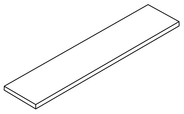 Ступени 620070002748 Ступени Rinascente Resin Smoke Scalino Angolare Sx 33x120