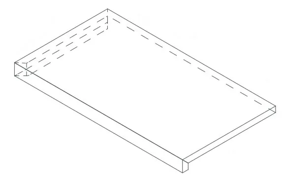 Ступени 620070802276 Ступени Rinascente Clay Scalino Angolo Dx LASTRA 20mm 33x60