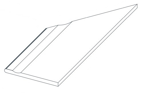 Керамогранит 620090000818 Керамогранит Force Fancy Bordo Piscina Angolo Sx 30x60