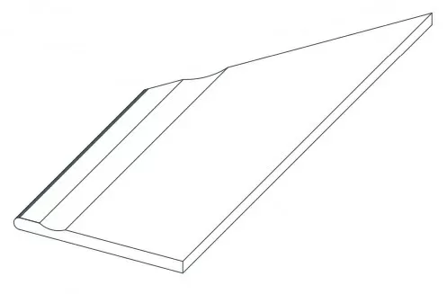 Керамогранит 620090000904 Керамогранит Rinascente Clay Bordo Piscina Angolo Sx LASTRA 20mm 30x60