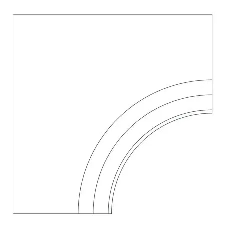 Керамогранит 620090000908 Керамогранит Rinascente Clay Bordo Curvilineo Svasato Round LASTRA 20mm 60x60