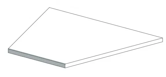 Керамогранит 620090000915 Керамогранит Rinascente Grey Lineare Angolo Dx LASTRA 20mm 30x60