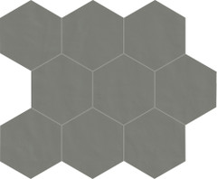 Мозаика 749585 Мозаика Neutra 6.0 06 Grafite Mosaico B Esagono 10x10 30x26