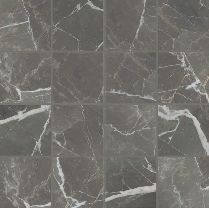 Мозаика 763262 Мозаика Stones 2.0 Calacatta Black Mat Mosaico 6mm 7,5x7,5 30x30