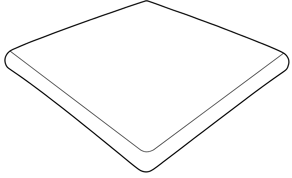 Клинкер 906166 Клинкерная плитка Ступень угловая Petra Beige Round. Anti-Slip Beige 33x33
