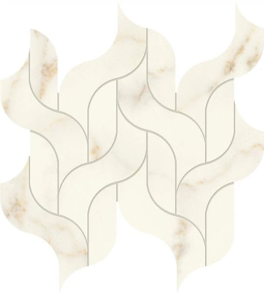 Керамогранит AF8R Marvel Calacatta Apuano Mosaico Waterfall Lappato 30,5x27,7