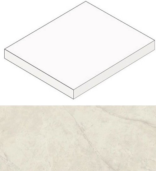 Ступени AGJP Marvel Calacatta Perla Scalino Angolare 37,5 Lappato 37.5x37.5