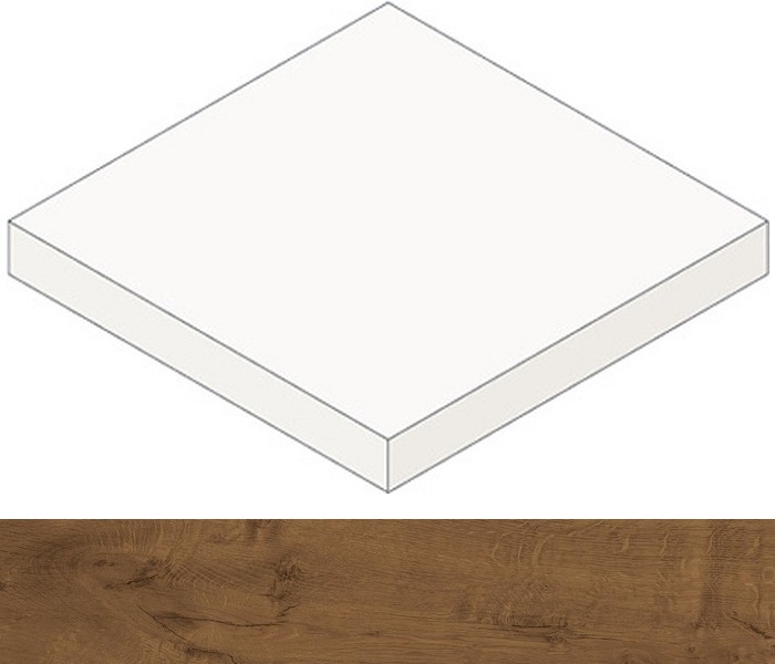 Ступени AMAU Heartwood Brandy Scalino Angolare 33 SX 33x33