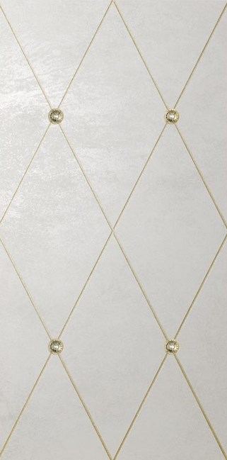 Керамическая плитка AM SW RHOMB 03-15 RHOMBUS FREGIO+SWAROVSKY ORO BEIGE 50x100